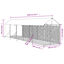 vidaXL Perrera de exterior con toldo acero galvanizado plata 2x6x2,5 m, , large indicador imagen numero 6